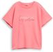 Tom Tailor - T-shirt coupe ample en scuba avec imprimé - Taille L - rose corail doux