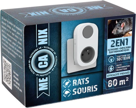 Armosa Protecta Ultrasone wering tegen ratten en muizen 80M² - 240 V