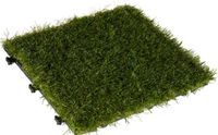 IBERGARDEN Vlondertegel kunstgras - groen - composiet - 30 x 30 cm