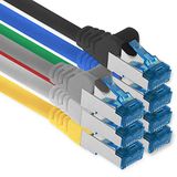 1aTTack.de 7x 3.0m CAT6 Ethernet LAN-netwerkkabel RJ45-7 kleuren