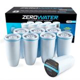 ZeroWater - Replacement Water Filters - 8 Pack - 5-Stage Filtration