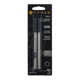 Cross Selectip Gel-rollerbalvulling (2 stuks in blister, lijndikte: 0,7 mm) zwart