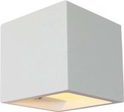 Artdelight Plaster Wandlamp Vierkant Wit - Keramiek - G9 - 2019