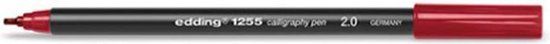 edding 1255 kalligrafie pen oud rood 5 mm