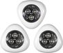 HOME DECO FACTORY LED Druklampjes set van 3x - wit - touch - zelfklevend