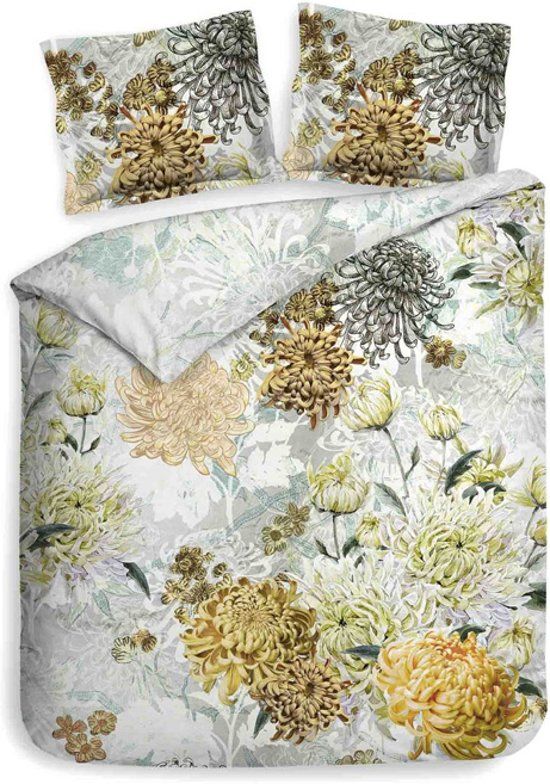 Heckett & Lane Chrys Dekbedovertrek - Tweepersoons - 200x200/220 cm - Mimosa White