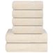 vidaXL 6-delige Handdoekenset FROGN 360 g/m² Crème
