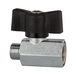 RIEGLER 103332-373.33 mini-kogelkraan, gezandstraald, MS vern., vleugelgreep, G 1/2 IG/AG, 1 stuk
