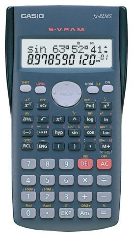 Casio FX-82MS - Zakrekenmachine - Wetenschappelijke rekenmachine - Blauw