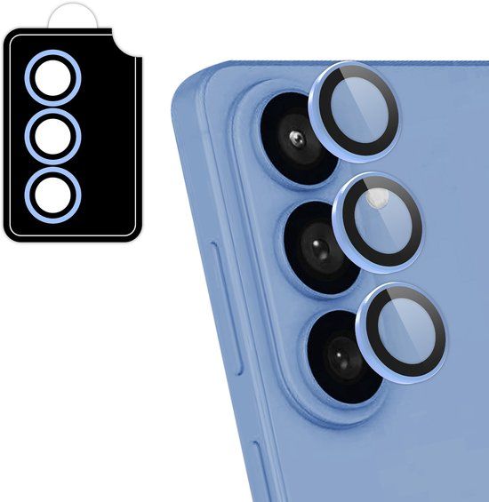 imoshion Camera Lens Protector - Geschikt voor Samsung Galaxy S26/Samsung Galaxy S26 Plus - 2 Pack - Blauw