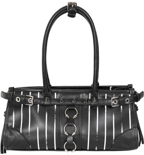 Banned - Thorne Gothic Handtas - Zwart/Wit