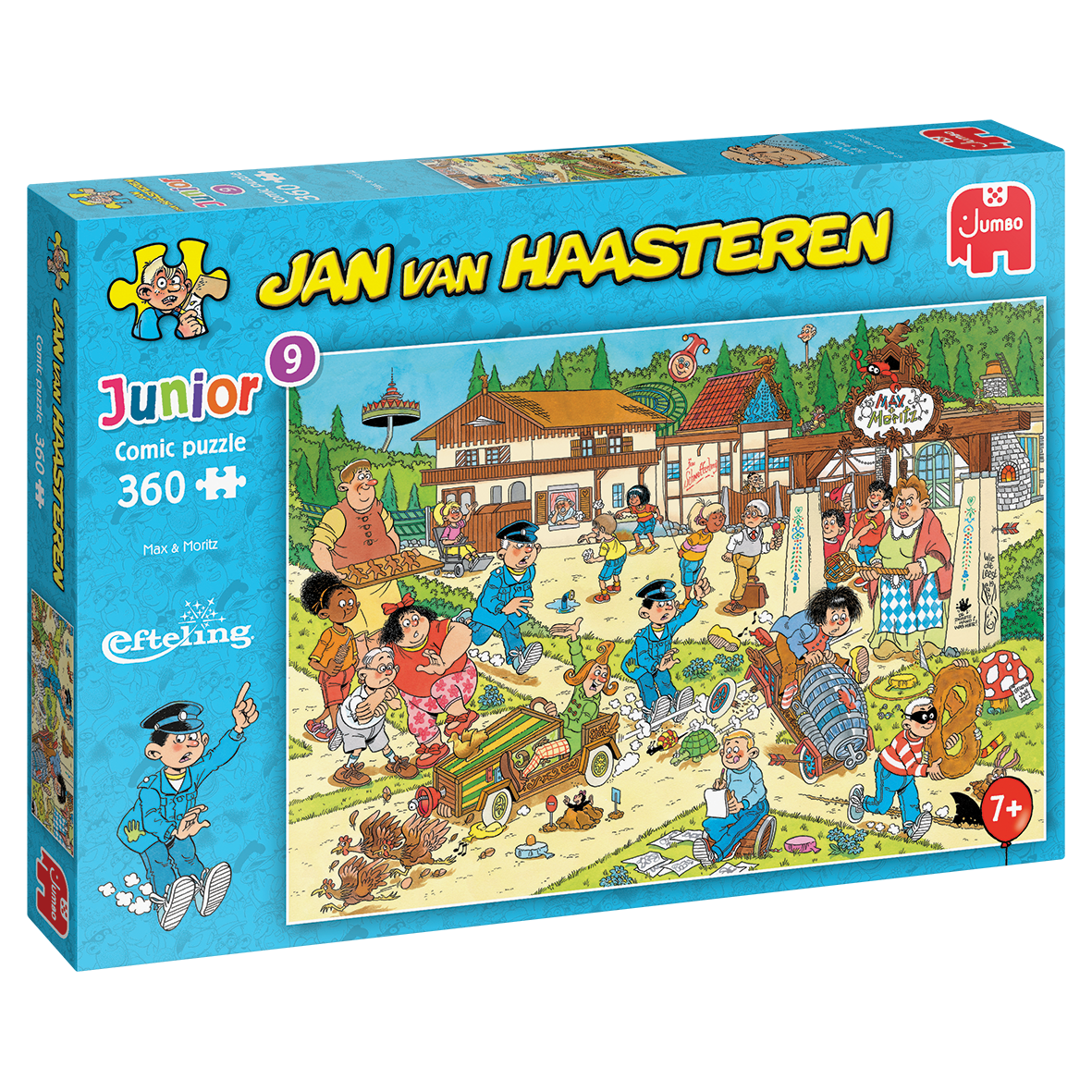 Jumbo Junior Jan van Haasteren Junior 9: Max & Moritz - 360 stukjes - Kinderpuzzel - voor kinderen vanaf 7 jaar