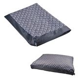 LOVE STORY Kussensloop, rechthoekig, polyester, velours, 100 x 70 cm, mix en match, New Art