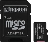 Kingston Technology Kingston Canvas Select Plus - microSDXC - 64GB - Class 10 - UHS-I - 100MB/s - incl. SD adapter