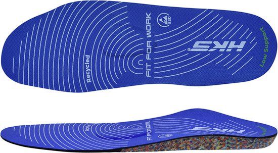 HKS 6100 Unisex Blauw Kurk/Textiel Inlegzolen Maat 46