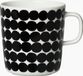 Marimekko Oiva Räsymatto Mok 0.4l Blanc-Noir