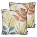 Prestigious Textiles Sumba Polyester gevulde kussens (Twin Pack), koraal, 50 x 50 cm