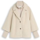 Tom Tailor - Gezellige capejas in 2-in-1-look - Maat M - cold beige