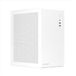 Nuwo Eguera A123 Compacte behuizing MicroATX voor PC Desktop Office Mini Tower 0,6 mm SPCC, USB 3.0, Mesh Zijwanden Wit