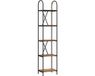 vidaXL Étagère - 5 étagères - 40 x 30 x 183 cm - Bois traité - Vieux bois