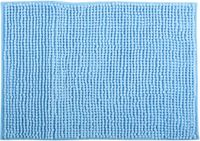 MSV Chenille Badmat – Antislip Badkamer Mat – Zacht en Vochtabsorberend – Blauw – 50 x 80 cm