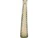 Decoris Vaas van gerecycled glas - D7 x H32 cm - beige transparant