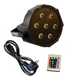Redshow FLT-75-41 - Krachtige platte LED parlampe met 7 stuks van 5 watt LED's die DMX of muziek gecontroleerd