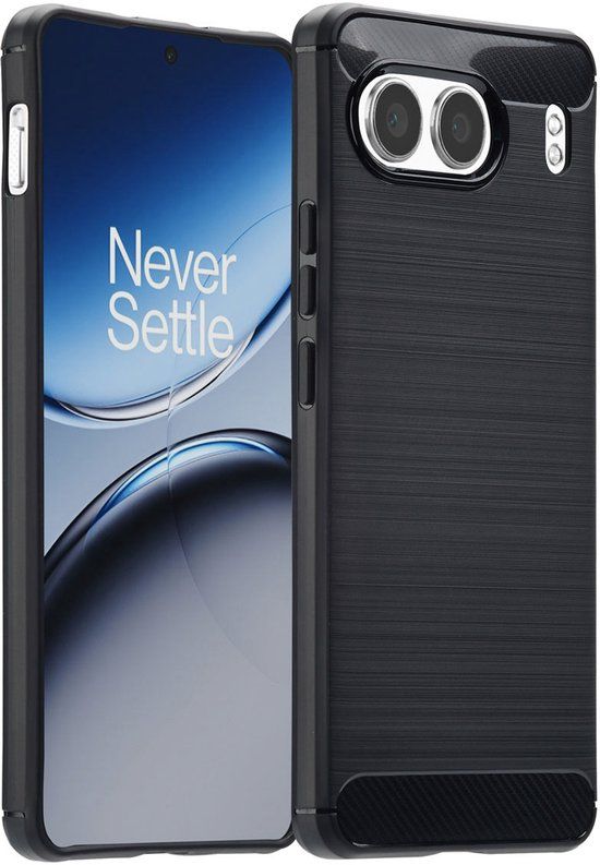 imoshion Hoesje - Geschikt voor OnePlus Nord 4 - Brushed Backcover - Zwart