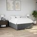 Maison Exclusive - Cadre de lit sans matelas gris foncé 160x200 cm tissu