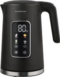 AoraKitchen Bouilloire - Écran tactile LED - Contrôle de température réglable - 1,7 L - Noir