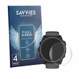 Savvies - Screenprotector voor Garmin Tactix 8 Amoled Cerakote (51 mm) - Folie Beschermfolie transparant volledig dekking 4 Stuks