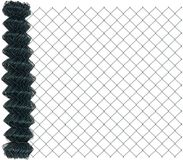 vidaXL Gaashek 25 x 1,4 meter, staal, groen