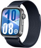 By Qubix Qubix - Milanese bandje - Donkerblauw - Geschikt voor Huawei Watch Fit 5 / 4 / 3