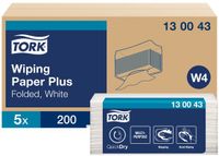 Tork 130043 poetspapier advanced wiper Plus 420 Perform. 2laags wit 39x32 cm doos à 1000 vel