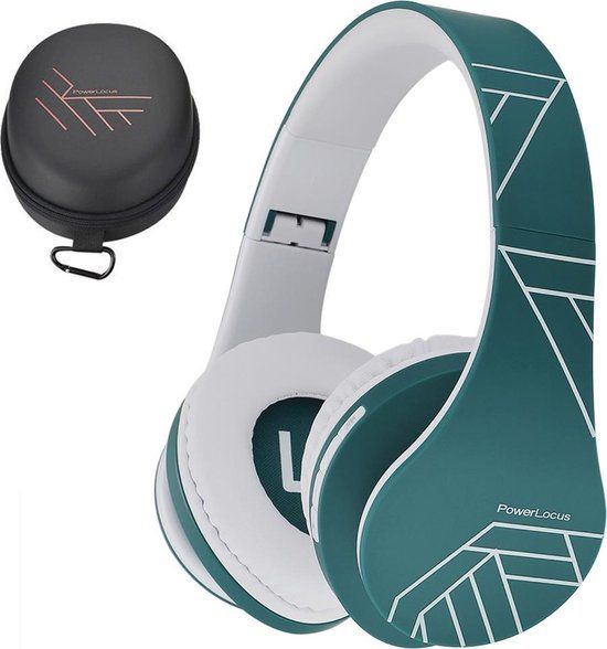 PowerLocus P2 Over-Ear Bluetooth Headphone - Blue