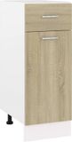 vidaXL Onderkast Lyon Sonoma eiken 30 x 46 x 81,5 cm bewerkt hout