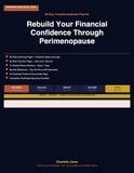 Perimenopause Money Reset -- 90-Day Transformational Planner: Rebuild Your Financial Confidence Through Perimenopause -- Not Just Survive It