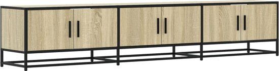vidaXL Tv-meubel 210x35x41 cm bewerkt hout sonoma eikenkleurig