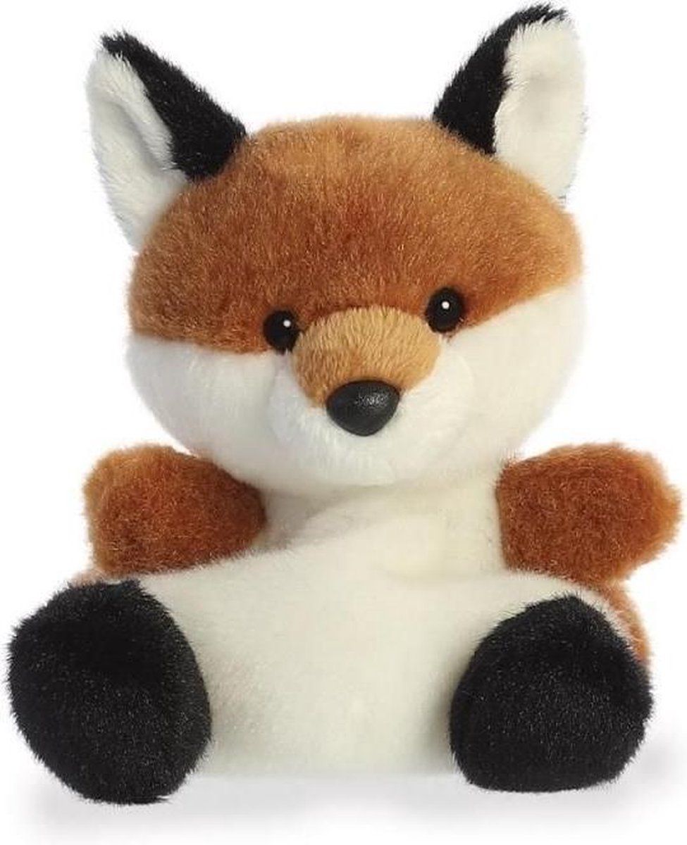 Aurora Palm Pals Vos - 13 cm - Zwart