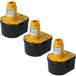 Vhbw - 3x Batterie Remplacement Pour Black & Decker Ps Serie Pour Outil Électrique (2000 mAh, NiMH, 12 V)
