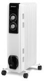 Radiateur à huile, 2000 Watt, 9 éléments, blanc, plastique