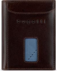 Bugatti Secure Slim Portemonnee RFID-bescherming Cuir 8 cm - Garçon - Format vertical - marron