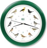 KOOKOO Zangvogels Wandklok - Groen