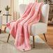 Franco Collectibles Wicked Glinda Paul Tazewell roze beddengoed, zachte en knusse gebreide intarsia-deken, 127 x 152,4 cm, officieel gelicentieerd product