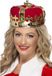Smiffys Koning / koningin verkleed kroon - goud - D20 cm - volwassenen - koningskroon - Carnaval