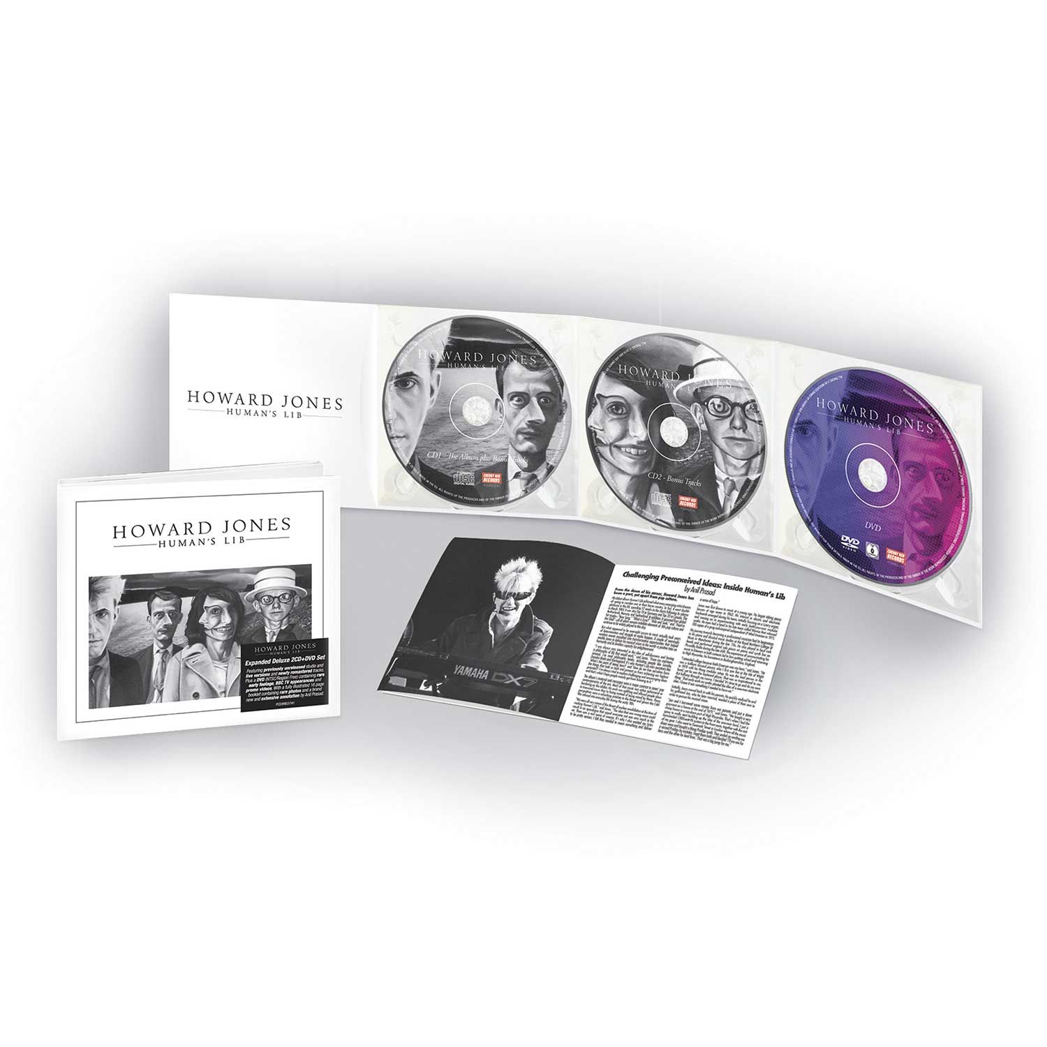 Howard Jones - Human's Lib, Expanded Deluxe 2CD/1DVD Digipak Edition