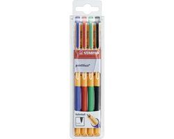 STABILO pointVisco Rollerball Pen - 4 Colors - 0.5mm - 4 Pack