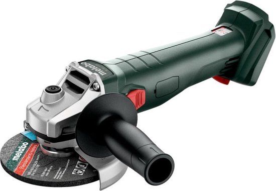 Metabo W 18 7-125 18V Accu Haakse Slijper - 125mm - Body in metaBOX