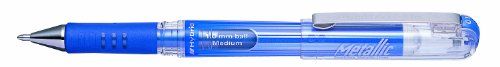 Pentel K230-MC gelroller, 1 mm, metallic, blauw, 12 stuks