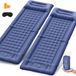 Markenlos Bol 2 stuks isolerende slaapmat, zelfopblaasbaar, 11 cm dik, ultralicht, waterdicht, met voetpomp en hoofdkussen, opblaasbaar matras voor outdoor, wandelen, reizen